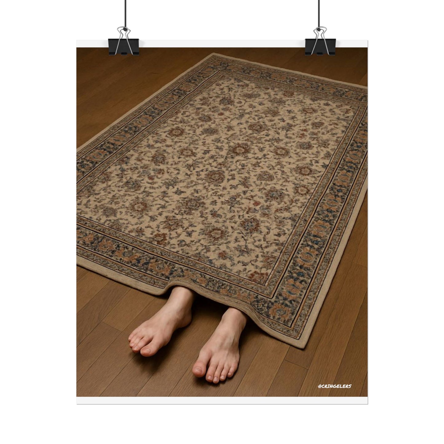 Brain rot Poster - Carpet Feet by @CRINGELERS